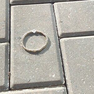 cute handmade bracelet with non-turning gold beads